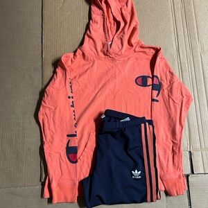 Adidas Salmon Sweatshirt Hoodie